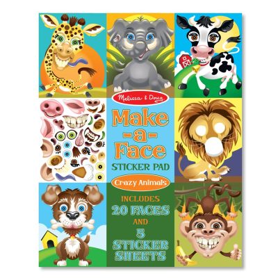 חוברת מדבקות פרצופים חיות