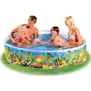 בריכה קשיחה מצויירת