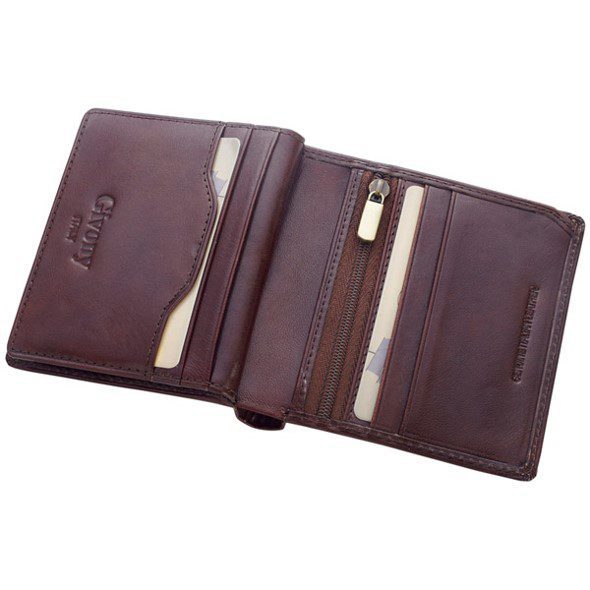 ארנק עור מרובע