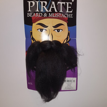 זקן פיראט שחור לתחפושת