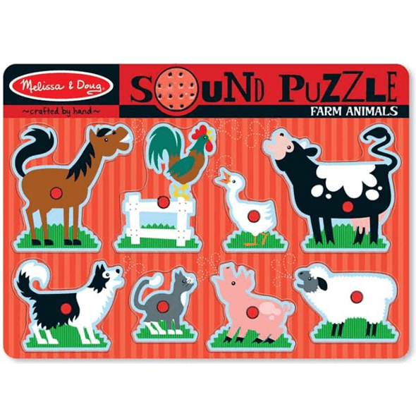 פאזל צלילים חיות חווה