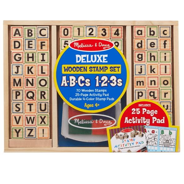 מארז חותמות - מספרים ואותיות באנגלית