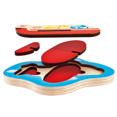 חיות על מטוס פאזל