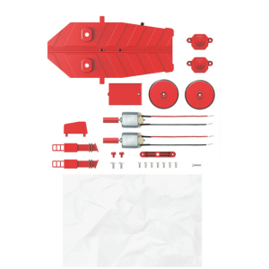 חלקי הרכבה של ערכת משגר מטוסי נייר לילדים