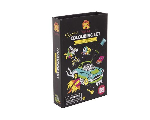 סט צביעה ניאון כוכבי הכביש