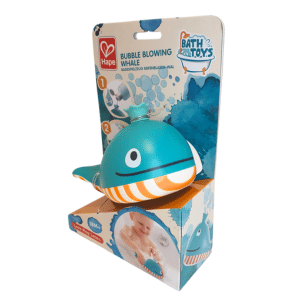 משחק לאמבטיה לוויתן מפריח בועות של חברת hape
