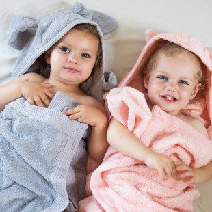 מגבת לתינוק עם קשירה