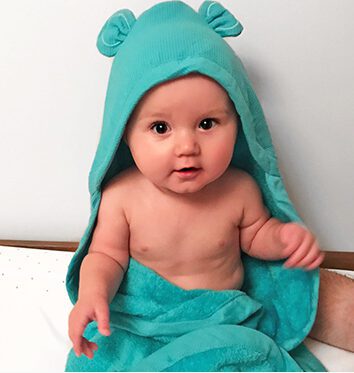 מגבת כובע לתינוק