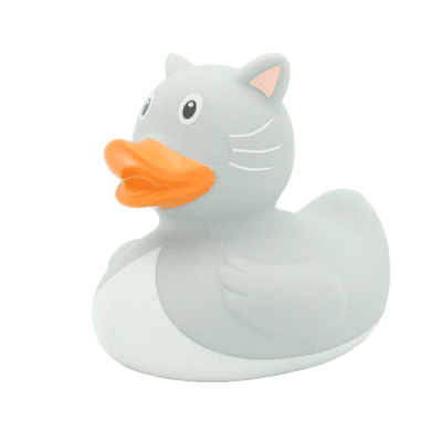 ברווז אמבטיה חתול אפור