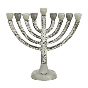 חנוכייה אלומיניום מרוקע