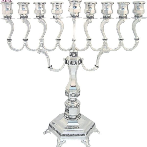 חנוכייה עם ציפוי כסף