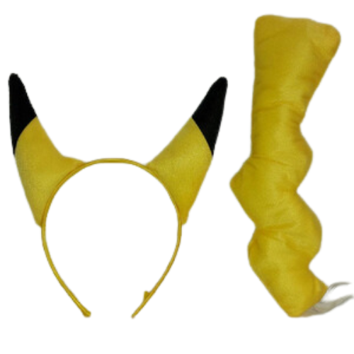 קשת וזנב פיקאצ'ו לתחפושת