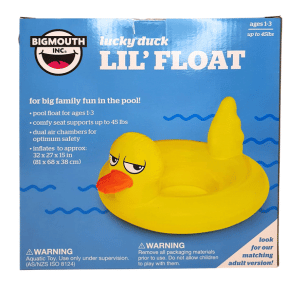 גלגל ים מתנפח בצורת ברווז לא מרוצה