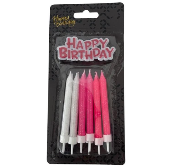 נרות יום הולדת צבעוניים