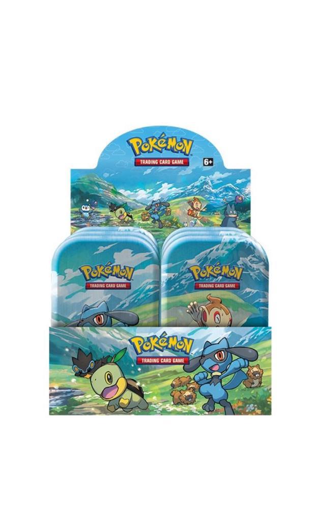 מארז קלפי פוקימון בקופסת פח