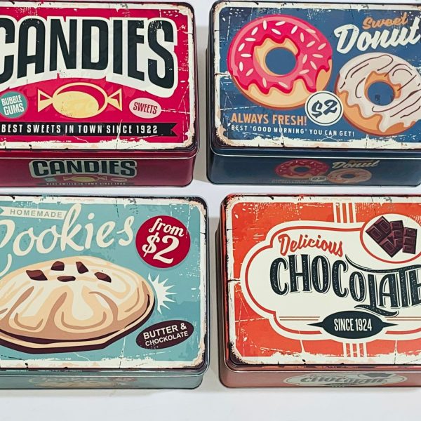 קופסאות פח בעיצוב רטרו