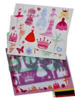 סט שבלונות ועפרונות