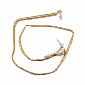 שוט ארוך בצבע זהב