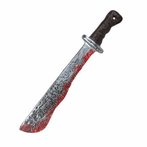 סכין גדולה עם דם