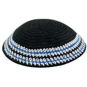 כיפה סרוגה שחורה לתחפושת