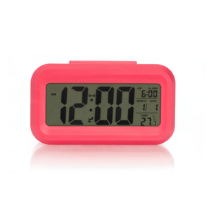 שעון מעורר דיגיטלי ורוד