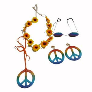 סט היפי צבעוני