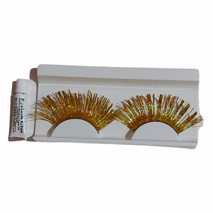 ריסים בצבע זהב