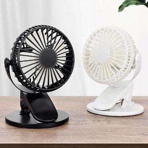 מאווררים ניידים נטענים בצבע לבן ושחור