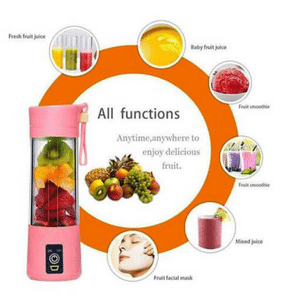 בלנדר שייקר בצבע ורוד עבור שייק פירות, סמוזי, מיצים\ מסיכות פנים ואוכל לתינוקות