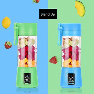 בלנדרים נטענים ניידים בצבעים תכלת וירוק