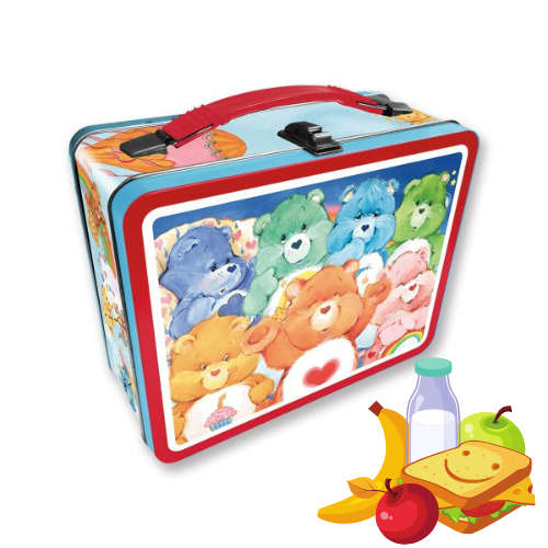 קופסת אוכל מפח, דובוני אכפת לי בסגנון רטרו