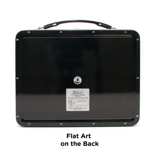 קופסאת אחסון פנדר fender, צד אחורי. תמונה של נקודת חיבור לגיטרה