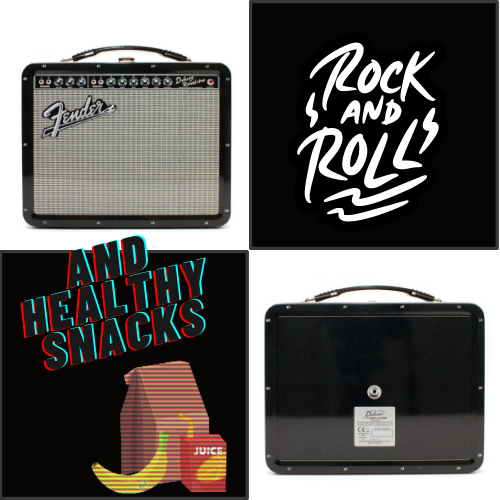 מזוודה מתכת רטרו צד קדמי ואחורי