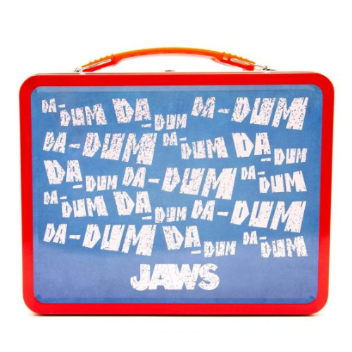 קופסת פח רטרו של הסרט JAWS, קופסת אוכל כריש, מבט אחורי