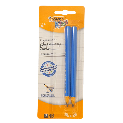 עפרונות משולשים לאחיזה נוחה לילדים, עפרונות ארגונומיים שניים באריזה