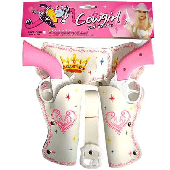 סט אקדחים בוקרת ורוד