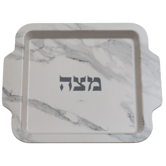 צלחת מצות דוגמת שיש