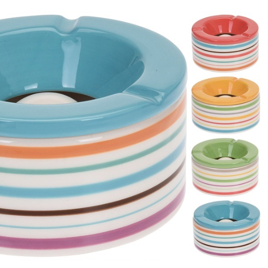 מאפרה עגולה צבעונית