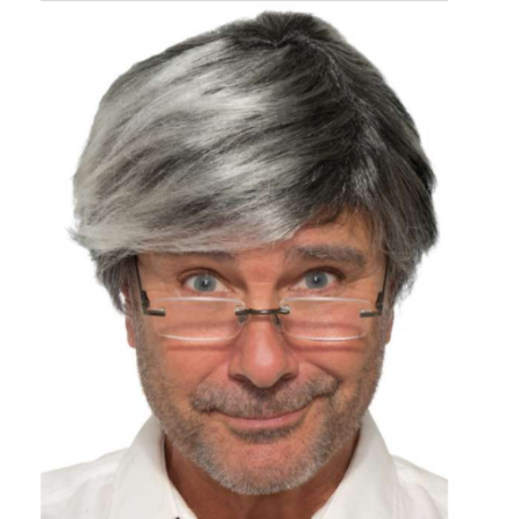 פאה קצרה לבנה לתחפושת