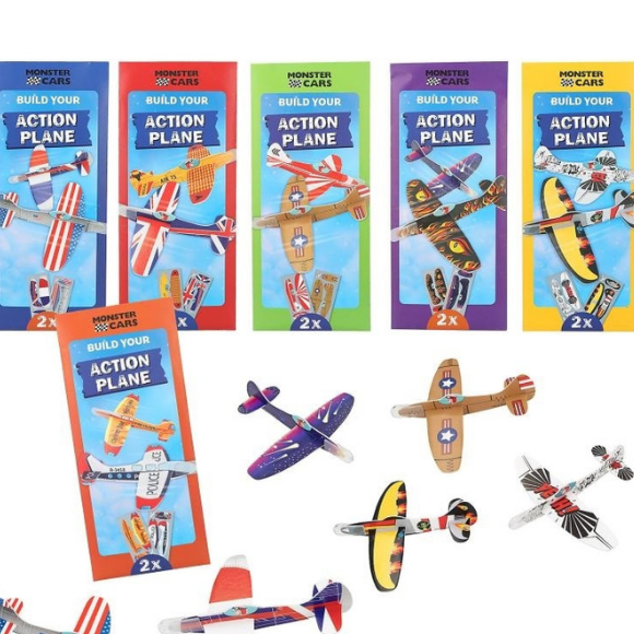 מטוסי פעולה לבנייה Monster Cars - סט 2 יחידות