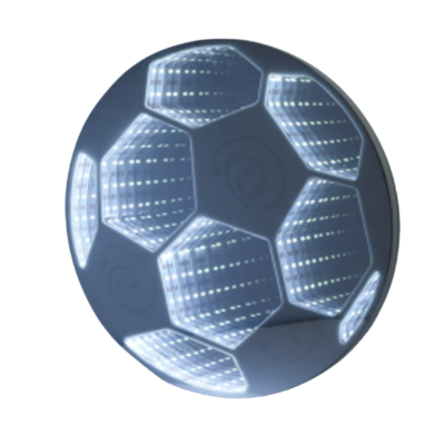 מנורת לד כדורגל עם אפקט אינסוף