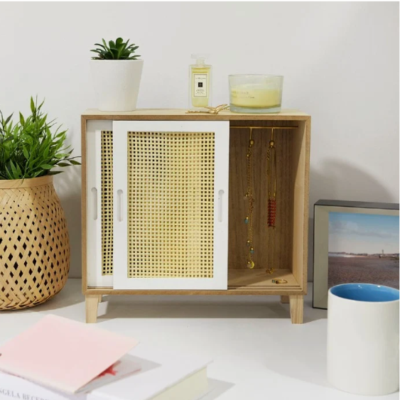 שידת עץ קטנטונת לתכשיטים ואקססוריז Cabinet