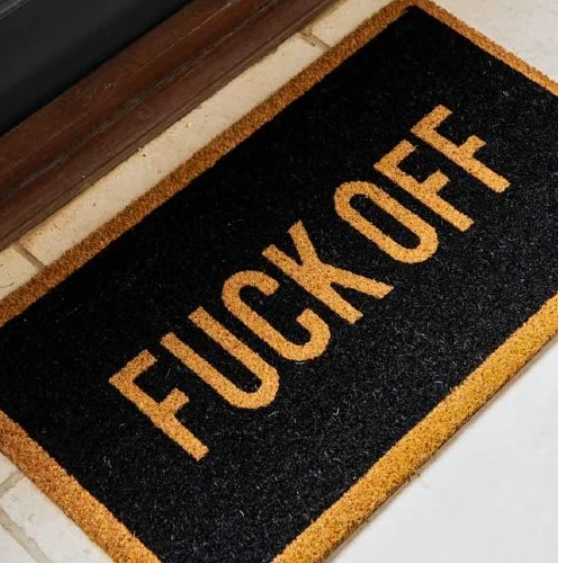 שטיח לדלת f off